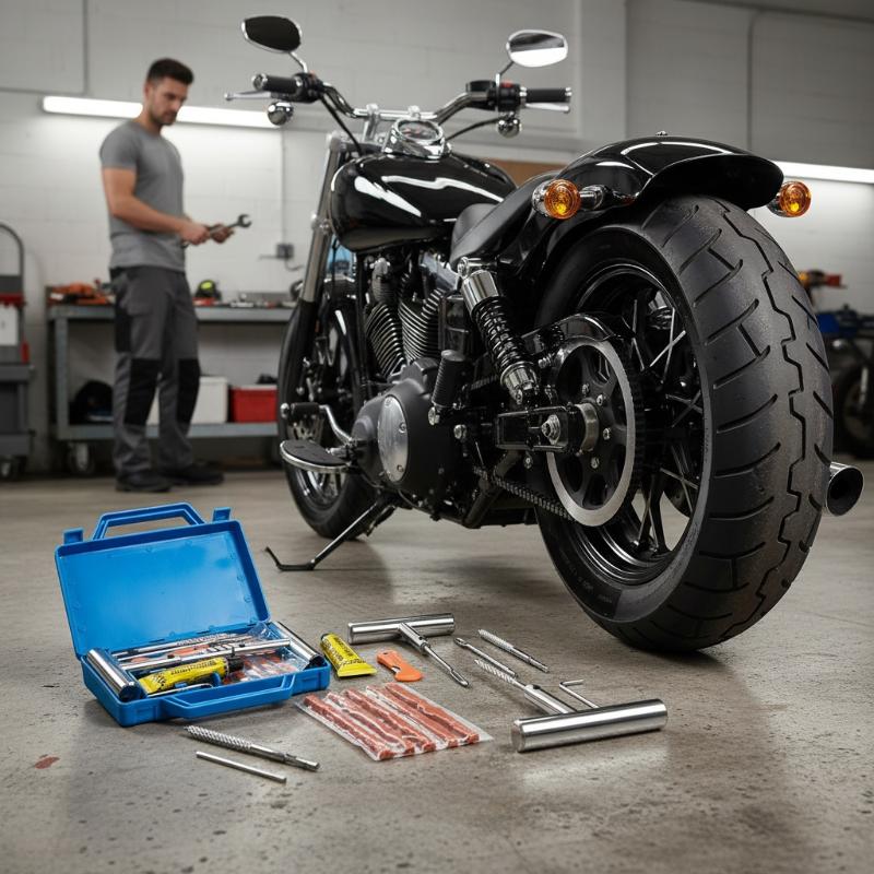 Car Repair Tools - Kit di Riparazione Pneumatici Auto, Set